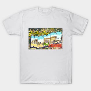 Greetings from Nampa, Idaho - Vintage Large Letter Postcard T-Shirt